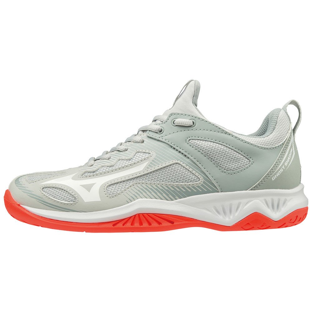 Mizuno Women's Handball Shoes Grey/White GHOST SHADOW Shoes - X1GB198060